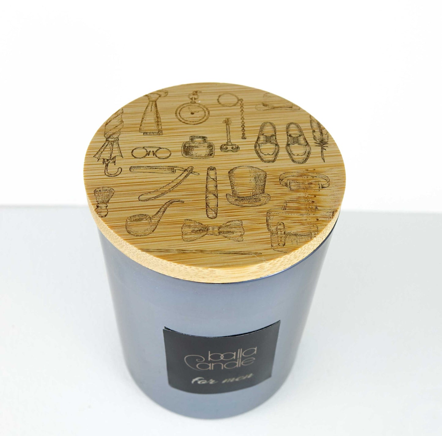 Bougie Homme - parfum naturel boisé