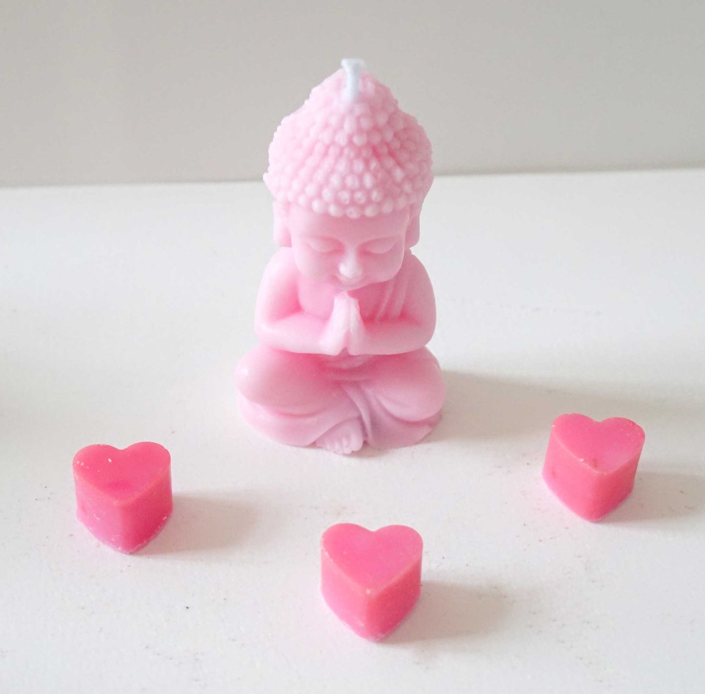 Bougie Bouddha rose 1
