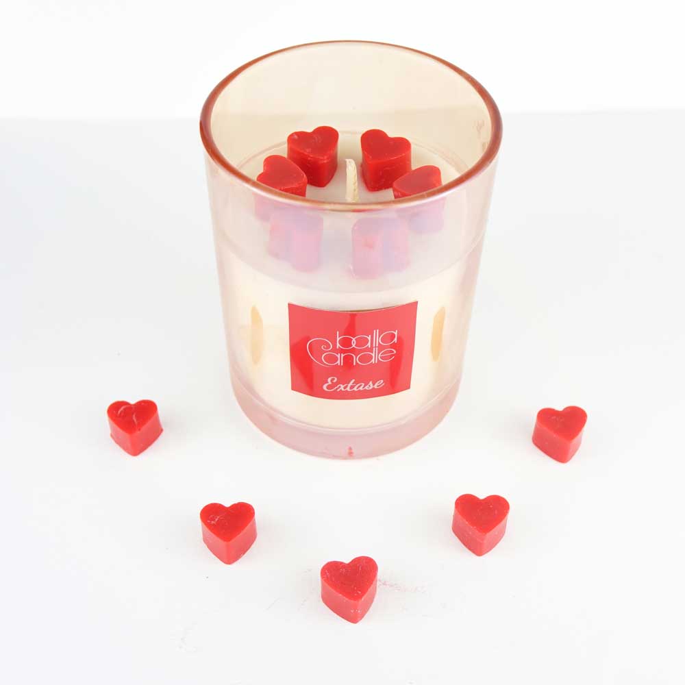 Bougie petits coeurs
