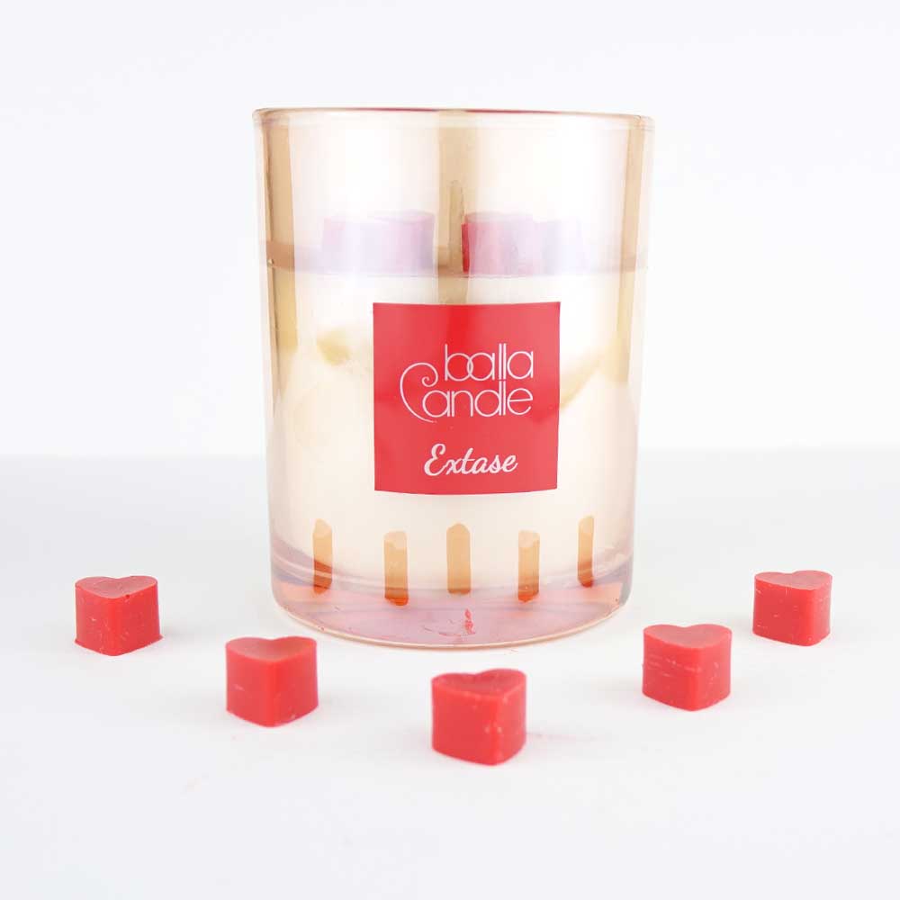 Bougie petits coeurs