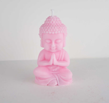 Bougie Bouddha rose 1