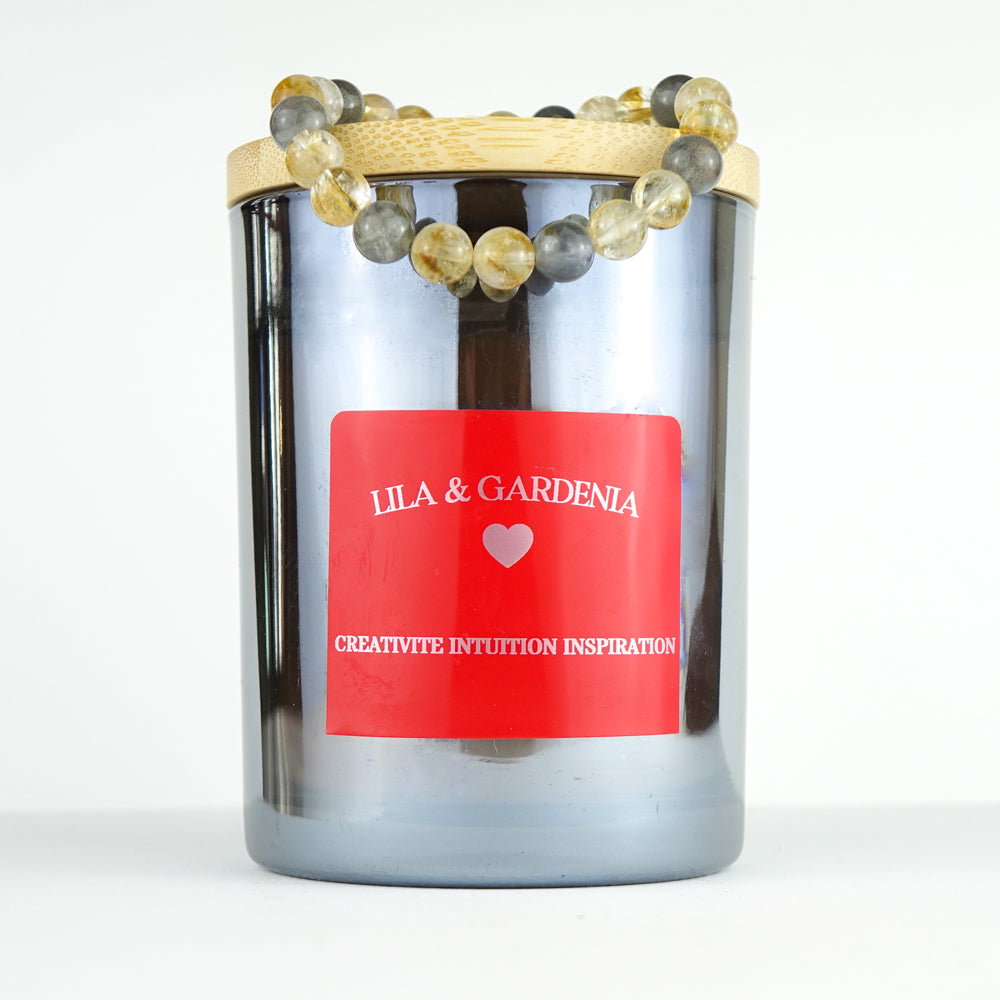 Créativité Intuition Inspiration - Bougie Lila & Gardenia