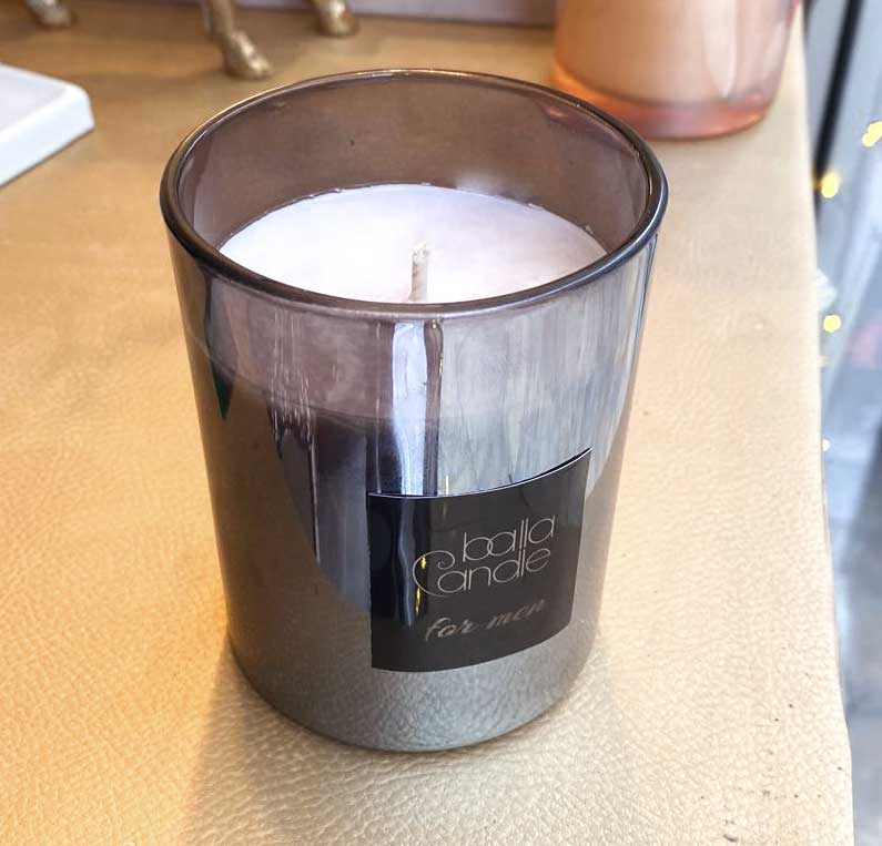 Bougie Homme - parfum naturel boisé