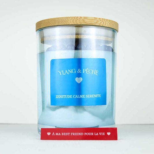 Zen Calme Sérénité - Bougie avec message Ylang & Pêche